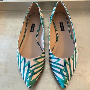 Nine West Palm Leaf Flats Shoes
